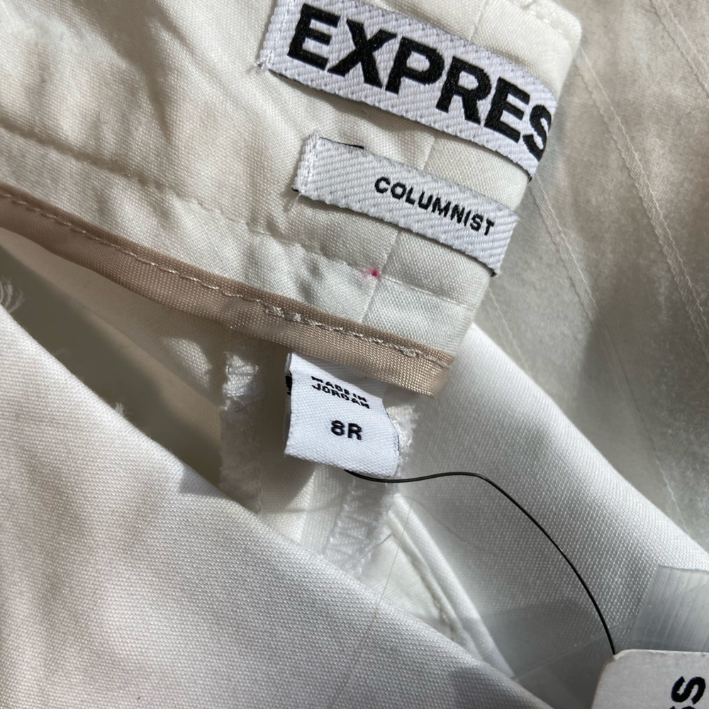 Express Columnist White Pants NWT